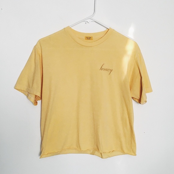 honey crop top yellow